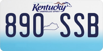 KY license plate 890SSB