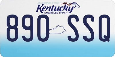 KY license plate 890SSQ