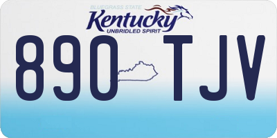 KY license plate 890TJV