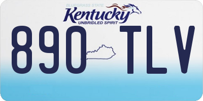 KY license plate 890TLV