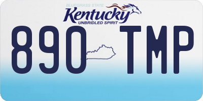 KY license plate 890TMP