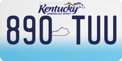KY license plate 890TUU