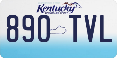 KY license plate 890TVL