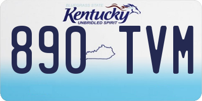 KY license plate 890TVM