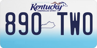 KY license plate 890TWO