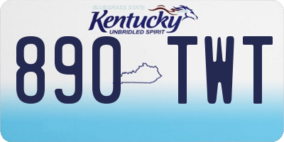KY license plate 890TWT