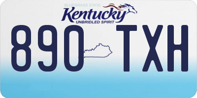 KY license plate 890TXH