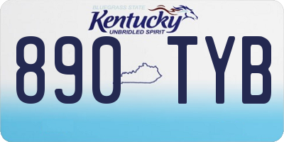 KY license plate 890TYB