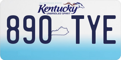 KY license plate 890TYE