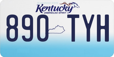 KY license plate 890TYH