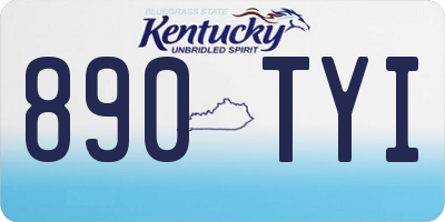 KY license plate 890TYI