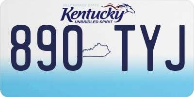 KY license plate 890TYJ