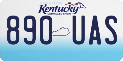 KY license plate 890UAS