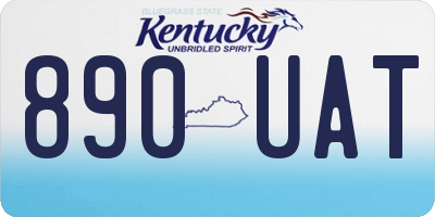 KY license plate 890UAT