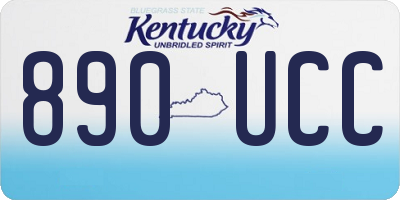 KY license plate 890UCC