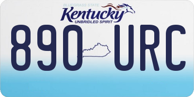 KY license plate 890URC