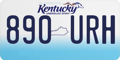 KY license plate 890URH