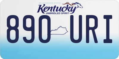 KY license plate 890URI