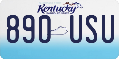 KY license plate 890USU