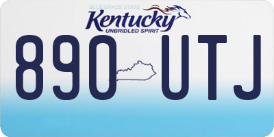 KY license plate 890UTJ