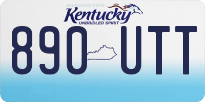 KY license plate 890UTT