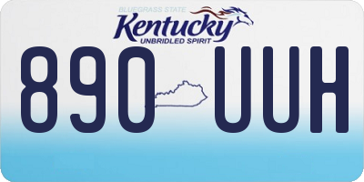 KY license plate 890UUH