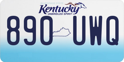 KY license plate 890UWQ
