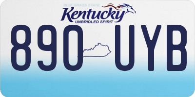 KY license plate 890UYB
