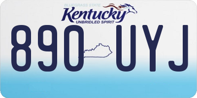 KY license plate 890UYJ