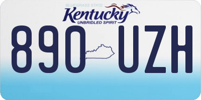 KY license plate 890UZH