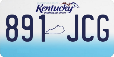 KY license plate 891JCG