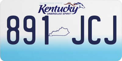 KY license plate 891JCJ