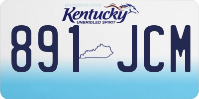 KY license plate 891JCM