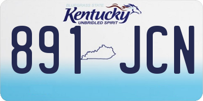 KY license plate 891JCN