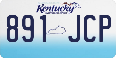 KY license plate 891JCP