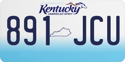 KY license plate 891JCU