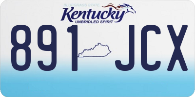 KY license plate 891JCX