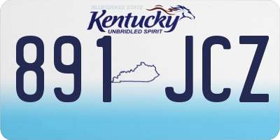 KY license plate 891JCZ