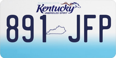 KY license plate 891JFP