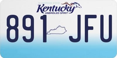 KY license plate 891JFU