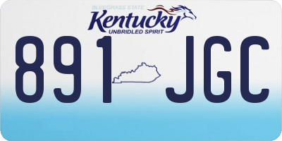 KY license plate 891JGC
