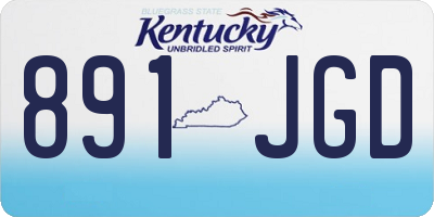 KY license plate 891JGD