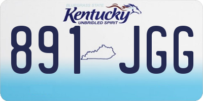 KY license plate 891JGG