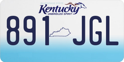 KY license plate 891JGL