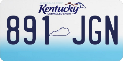 KY license plate 891JGN