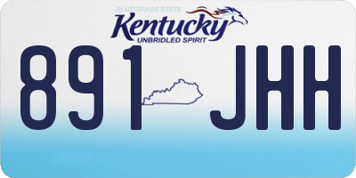 KY license plate 891JHH