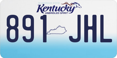 KY license plate 891JHL