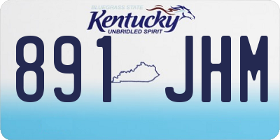 KY license plate 891JHM