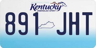 KY license plate 891JHT
