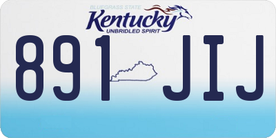 KY license plate 891JIJ